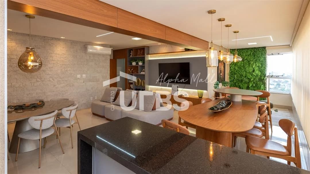 Fachada do Apartamento Mobiliado 170 m² – 3 Suítes – Gaia Consciente Home – Setor Bueno, Goiânia