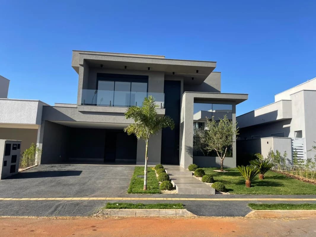 Fachada do Sobrado no Portal do Sol Green Goiânia: Exclusividade e Contato com a Natureza