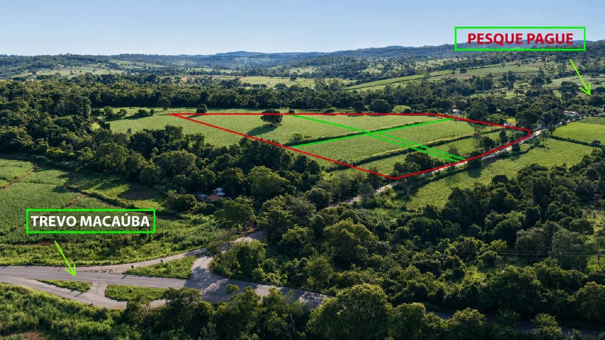 Fachada do Área Comercial om 10.000m² na Região da Macaúba em Nerópolis