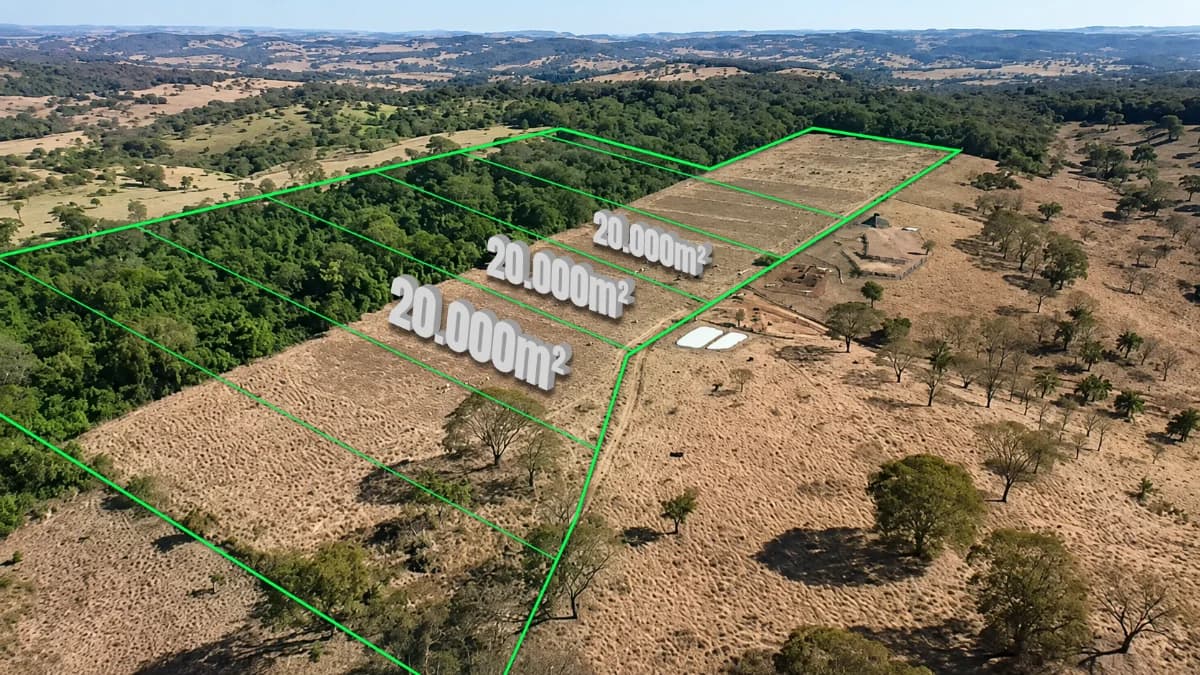 Fachada do Chácaras em Nerópolis | A partir de 20.000m² | Plana e Documentada