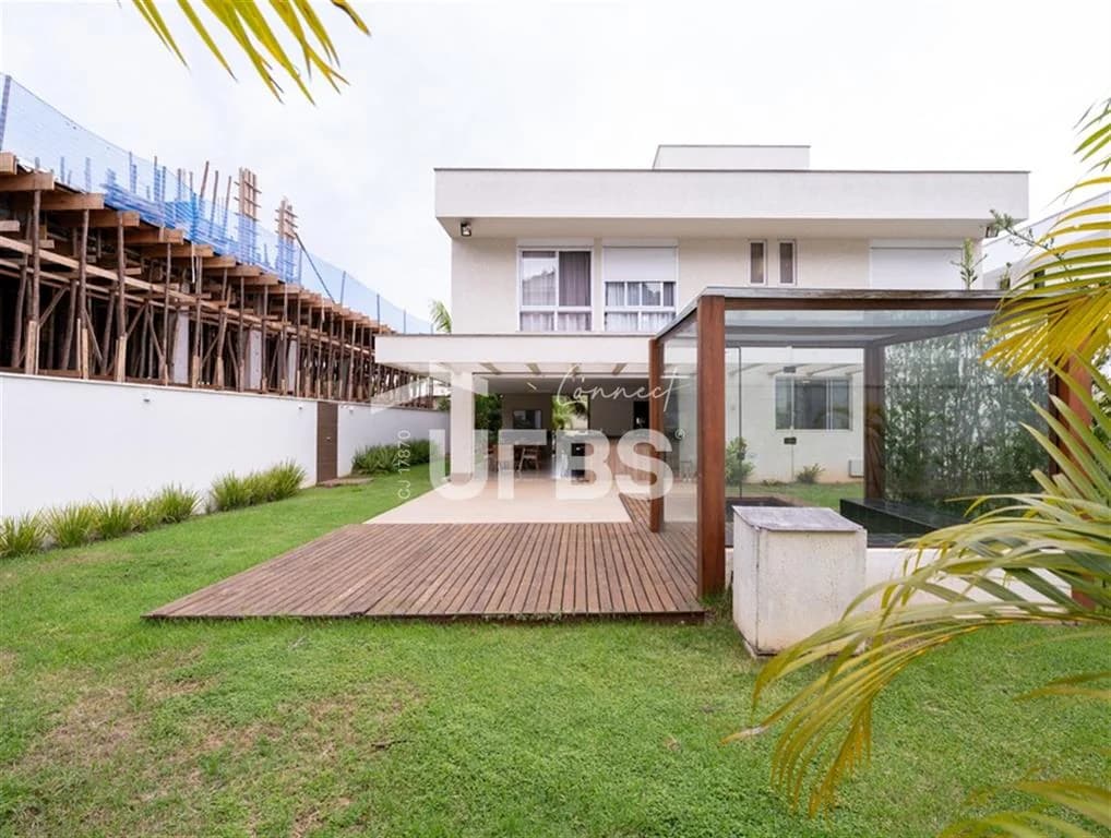 Fachada do Sobrado Luxuoso no Alphaville Goiás | 314m²| 4 suítes