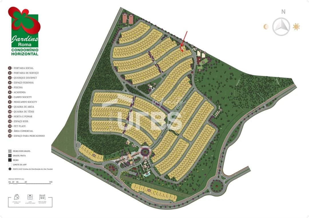 Fachada do Lote de 268 m² à Venda no Jardins Roma